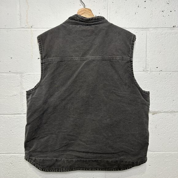 Carhartt Sandstone Sherpa-Lined Vest “Gravel” V33 GVL - Picture 2 of 9